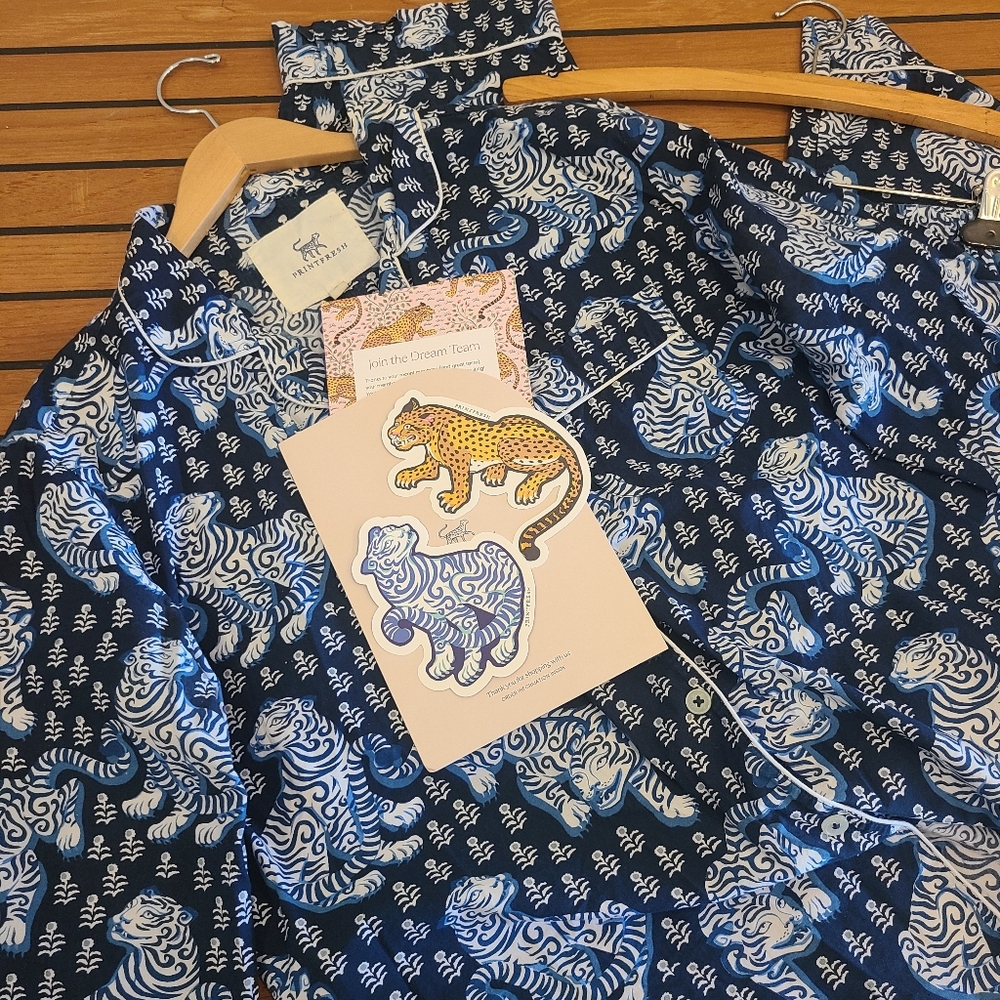 PRINTFRESH Tiger Queen Long PJ Set Size M - Picture 12 of 13